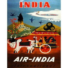 18x24"Decoration poster.Interior design.Room art.India.Travel.Aviation.7374   141978148460